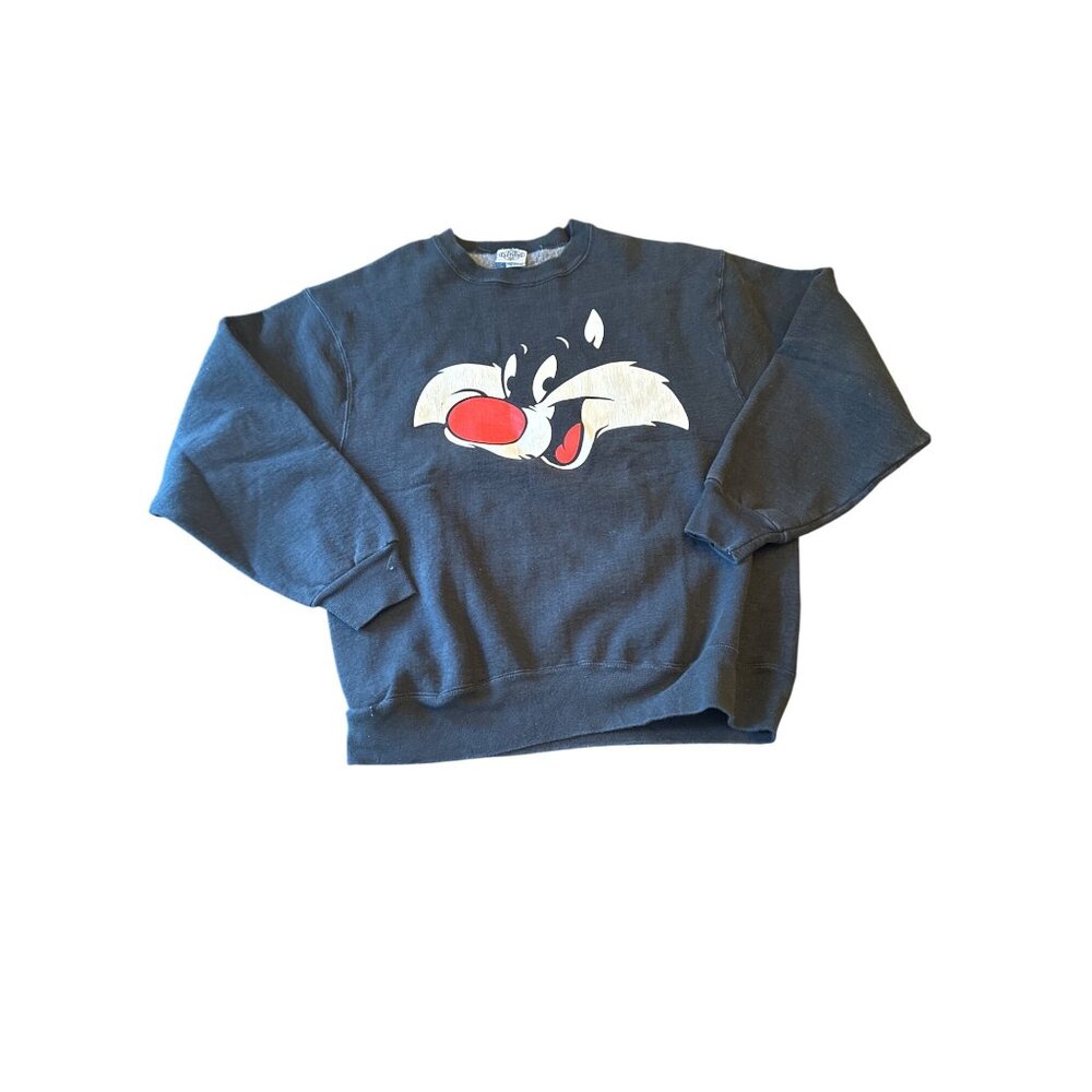 Vintage 80s Sylvester‎ Cat Character Graphic Sweatshirt By Acme Clothing Medium